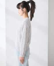 K3FDD14054 a.v.v Elmi(アー・ヴェ・ヴェ) 【低身長サイズ】ミックスヤーンニット ライトブルー