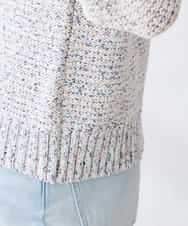 K3FDD14054 a.v.v Elmi(アー・ヴェ・ヴェ) 【低身長サイズ】ミックスヤーンニット ライトブルー