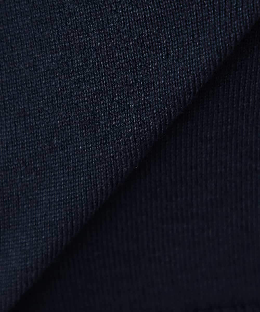 K3FED10049 a.v.v Elmi(アー・ヴェ・ヴェ) 【低身長サイズ】【2WAY】レース衿付ニットプルオーバー ネイビー