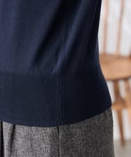 K3FED12044 a.v.v Elmi(アー・ヴェ・ヴェ) 【低身長サイズ】プリーツスリーブニット ネイビー