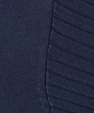 K3FED12044 a.v.v Elmi(アー・ヴェ・ヴェ) 【低身長サイズ】プリーツスリーブニット ネイビー