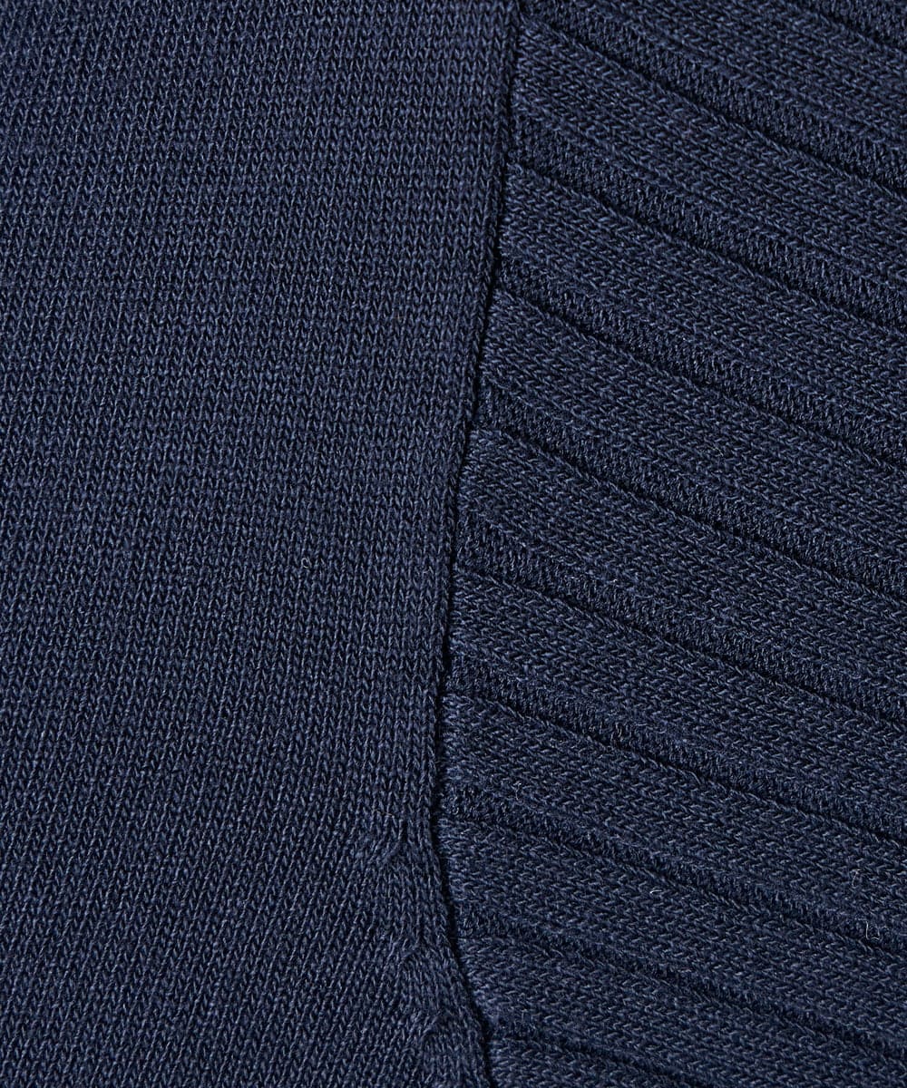 K3FED12044 a.v.v Elmi(アー・ヴェ・ヴェ) 【低身長サイズ】プリーツスリーブニット ネイビー