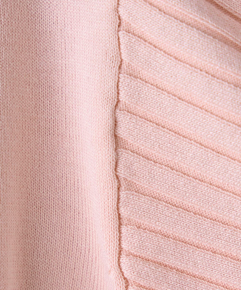 K3FED12044 a.v.v Elmi(アー・ヴェ・ヴェ) 【低身長サイズ】プリーツスリーブニット ネイビー