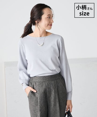 K3FED12044 a.v.v Elmi 【低身長サイズ】プリーツスリーブニット