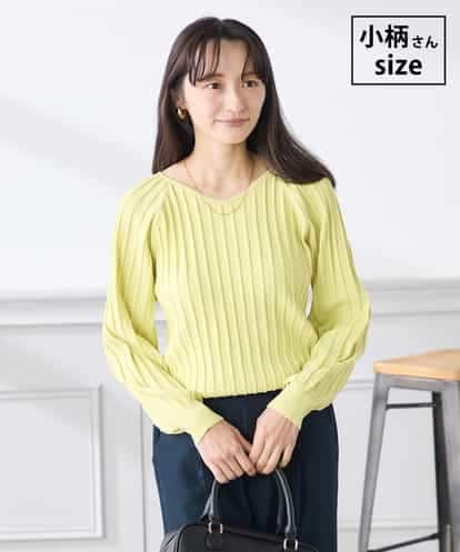 K3FED15044 a.v.v 【低身長サイズ】【洗える/UVカット】プリーツライクニット