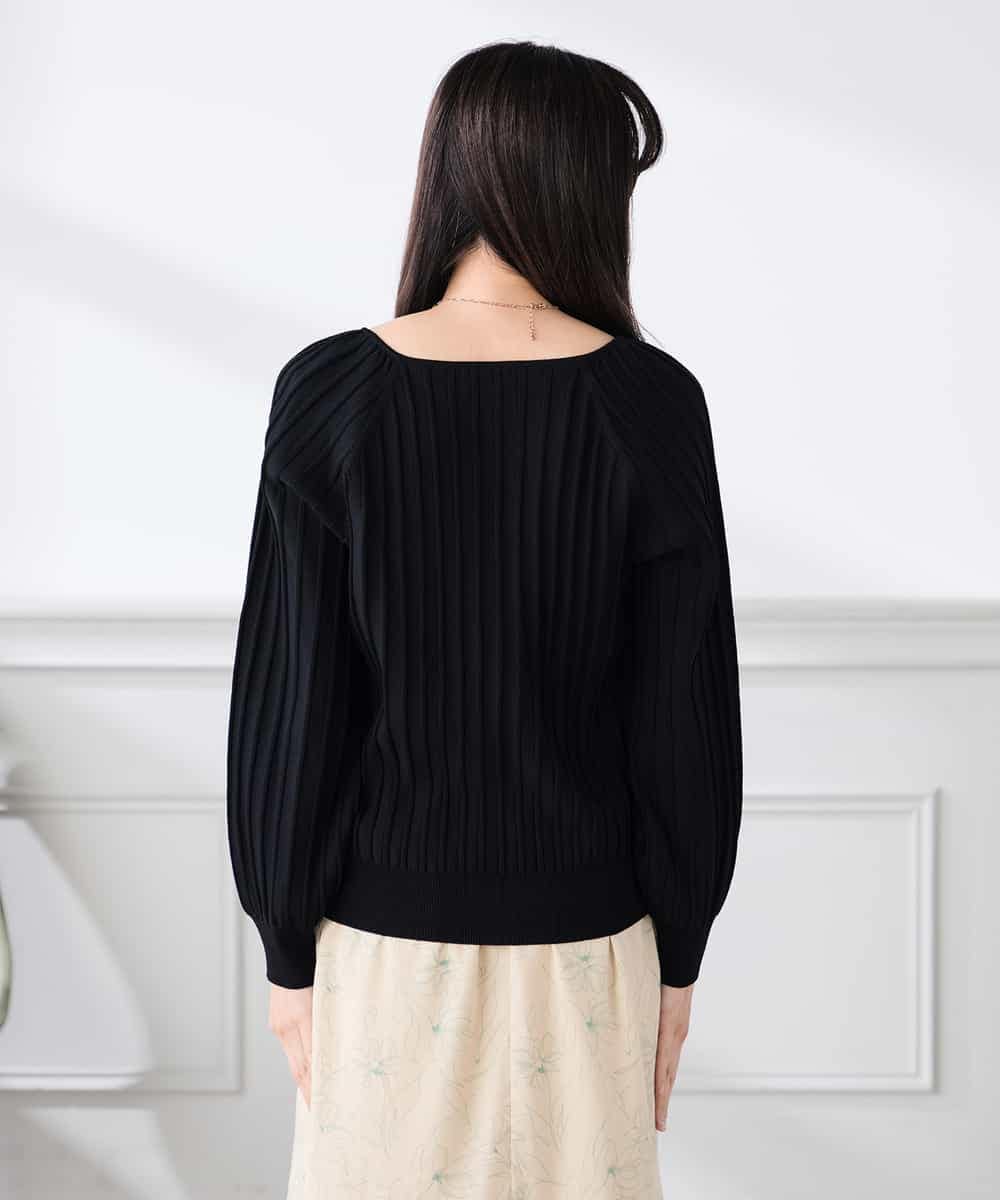 K3FED15044 a.v.v(アー・ヴェ・ヴェ) 【低身長サイズ】【洗える/UVカット】プリーツライクニット ライトイエロー