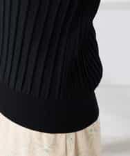 K3FED15044 a.v.v(アー・ヴェ・ヴェ) 【低身長サイズ】【洗える/UVカット】プリーツライクニット ライトイエロー