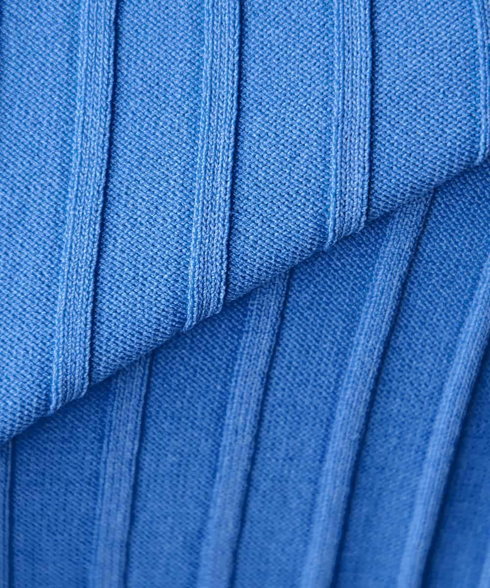 K3FED15044 a.v.v(アー・ヴェ・ヴェ) 【低身長サイズ】【洗える/UVカット】プリーツライクニット ライトイエロー