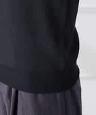 K3FED69039 a.v.v Elmi(アー・ヴェ・ヴェ) 【低身長サイズ】【WEB限定/洗える/UVカット】ボートネックパフスリーブニット ライトイエロー