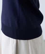 K3FED79039 a.v.v Elmi(アー・ヴェ・ヴェ) 【低身長サイズ】【洗える/UVカット】Vネックパフスリーブニット ピンク