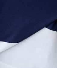 K3FFD18039 a.v.v Elmi(アー・ヴェ・ヴェ) 【低身長サイズ】バイカラーニット レッド×ネイビー