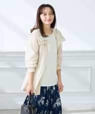 K3FFD24044 a.v.v Elmi(アー・ヴェ・ヴェ) 【低身長サイズ】ペーパーライクヤーンニット グリーン