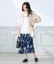 K3FFD24044 a.v.v Elmi(アー・ヴェ・ヴェ) 【低身長サイズ】ペーパーライクヤーンニット グリーン