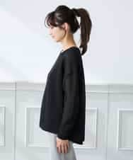 K3FFD24044 a.v.v Elmi(アー・ヴェ・ヴェ) 【低身長サイズ】ペーパーライクヤーンニット グリーン