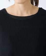 K3FFD24044 a.v.v Elmi(アー・ヴェ・ヴェ) 【低身長サイズ】ペーパーライクヤーンニット グリーン