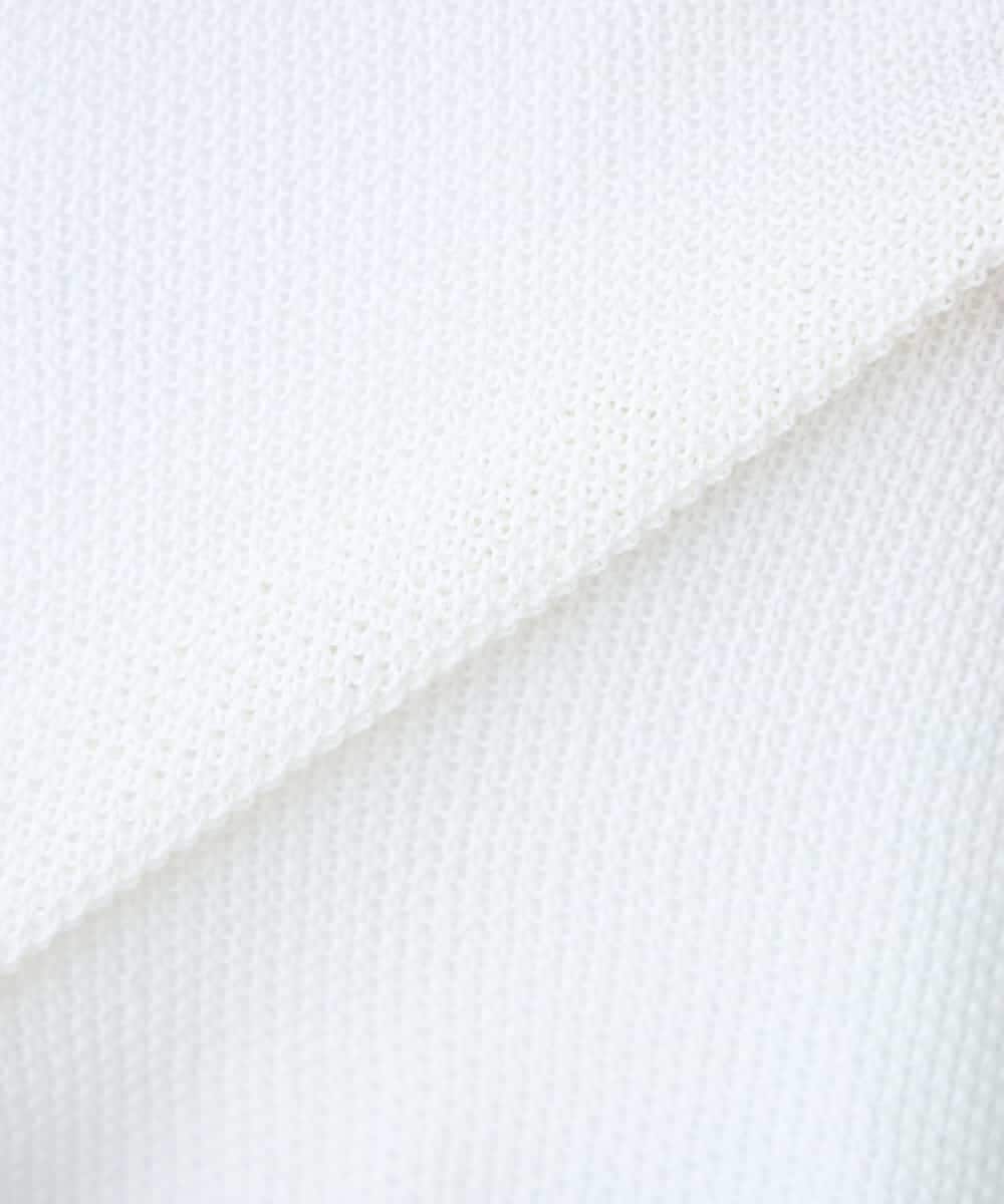 K3FFD24044 a.v.v Elmi(アー・ヴェ・ヴェ) 【低身長サイズ】ペーパーライクヤーンニット グリーン