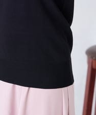 K3FGD12044 a.v.v Elmi(アー・ヴェ・ヴェ) 【低身長サイズ】プリーツスリーブサマーニット【接触冷感/UVカット】 グリーン