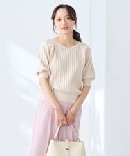 K3FGD15044 a.v.v Elmi(アー・ヴェ・ヴェ) 【低身長サイズ】プリーツライクサマーニット ピンク