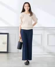 K3FGD15044 a.v.v Elmi(アー・ヴェ・ヴェ) 【低身長サイズ】プリーツライクサマーニット ピンク