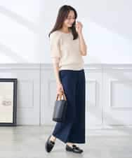 K3FGD15044 a.v.v Elmi(アー・ヴェ・ヴェ) 【低身長サイズ】プリーツライクサマーニット ピンク