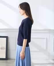 K3FGD15044 a.v.v Elmi(アー・ヴェ・ヴェ) 【低身長サイズ】プリーツライクサマーニット ピンク