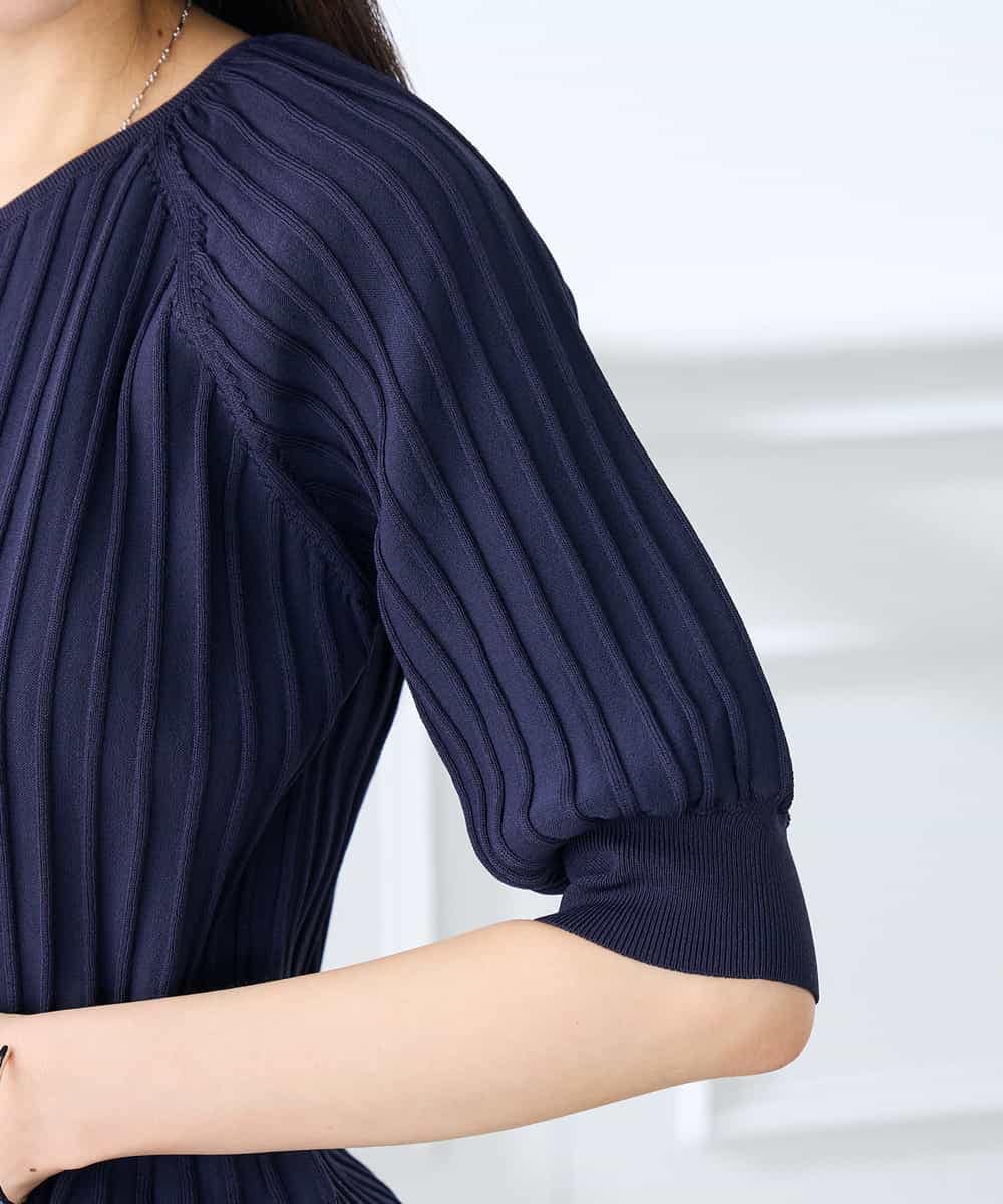 K3FGD15044 a.v.v Elmi(アー・ヴェ・ヴェ) 【低身長サイズ】プリーツライクサマーニット ピンク