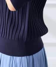 K3FGD15044 a.v.v Elmi(アー・ヴェ・ヴェ) 【低身長サイズ】プリーツライクサマーニット ピンク