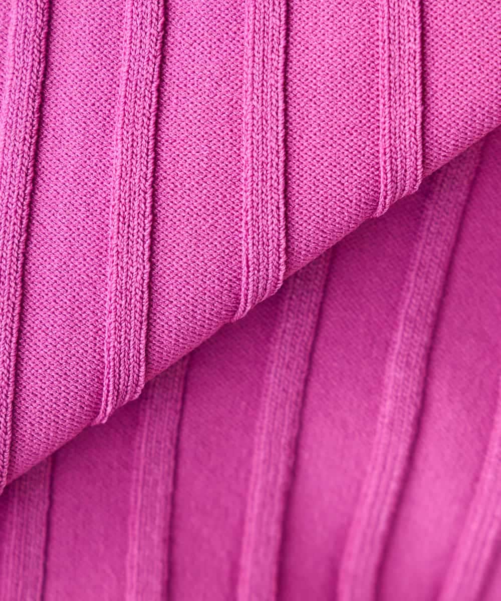 K3FGD15044 a.v.v Elmi(アー・ヴェ・ヴェ) 【低身長サイズ】プリーツライクサマーニット ピンク