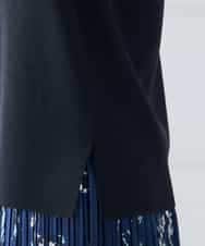 K3FGD20039 a.v.v Elmi(アー・ヴェ・ヴェ) 【低身長サイズ】ハーフスリーブクルーネックサマーニット【洗える/接触冷感/UVカット】 グリーン