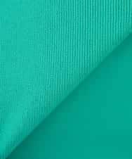 K3FGD20039 a.v.v Elmi(アー・ヴェ・ヴェ) 【低身長サイズ】ハーフスリーブクルーネックサマーニット【洗える/接触冷感/UVカット】 グリーン