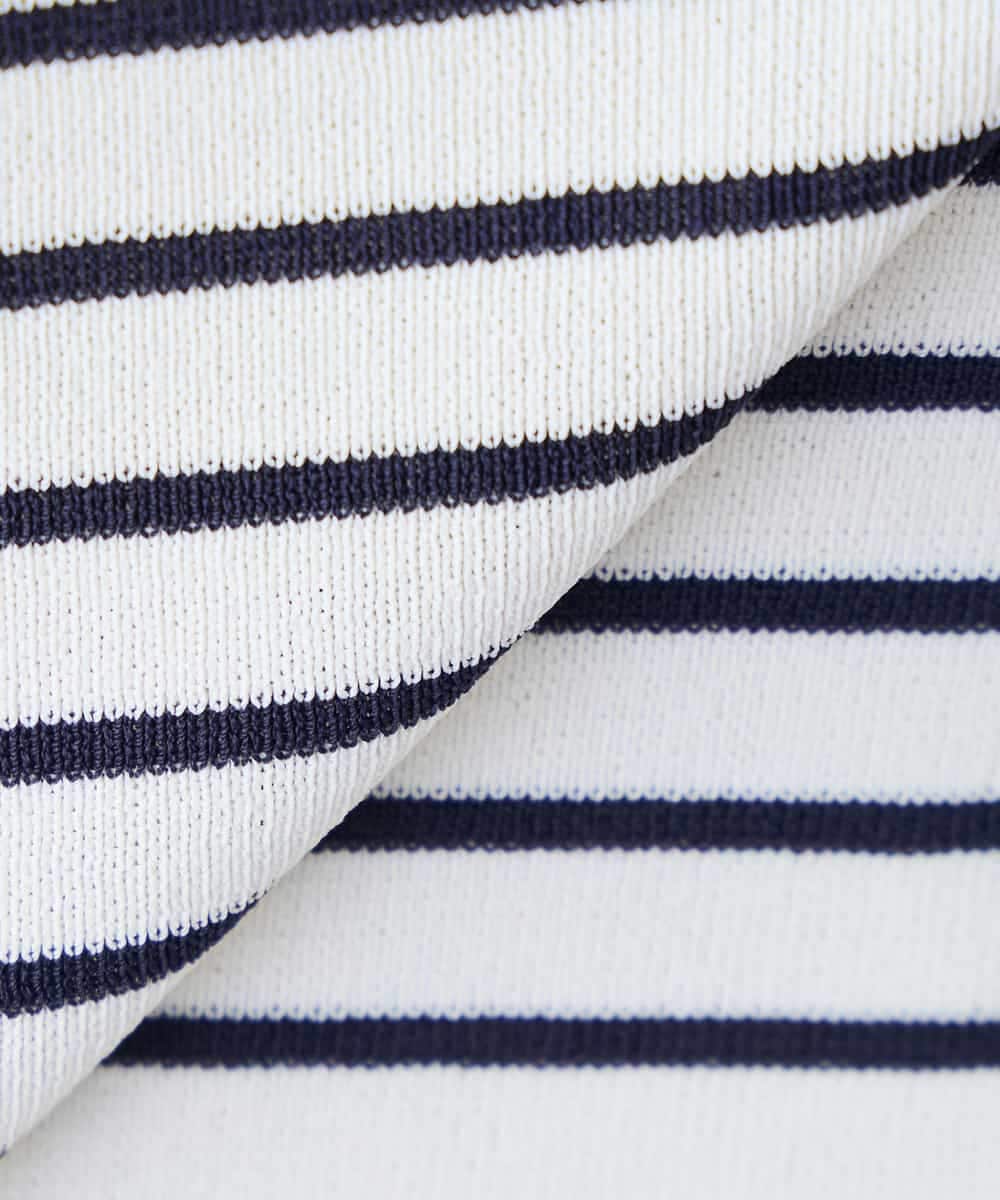 K3FGD20039 a.v.v Elmi(アー・ヴェ・ヴェ) 【低身長サイズ】ハーフスリーブクルーネックサマーニット【洗える/接触冷感/UVカット】 グリーン