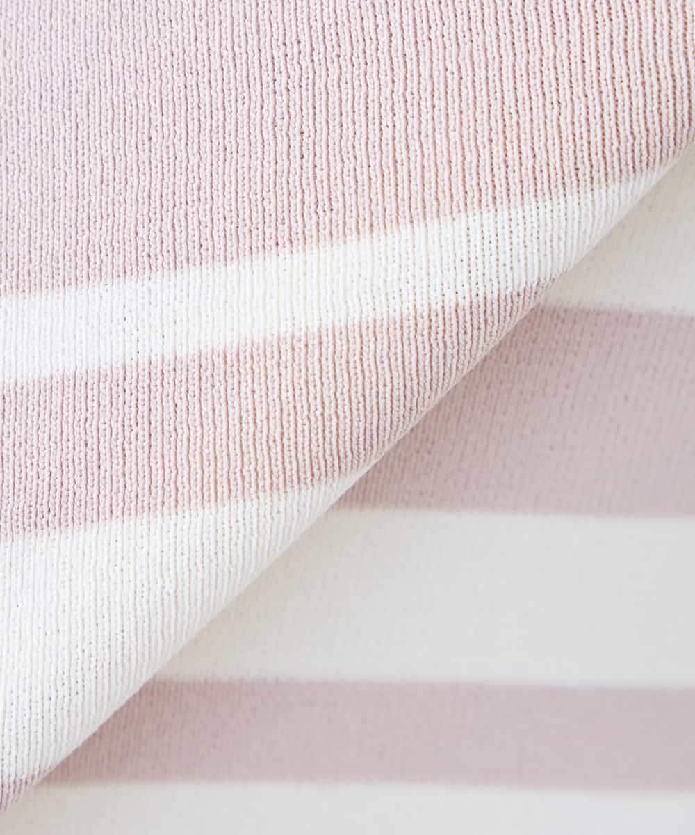 K3FGD20039 a.v.v Elmi(アー・ヴェ・ヴェ) 【低身長サイズ】ハーフスリーブクルーネックサマーニット【洗える/接触冷感/UVカット】 グリーン