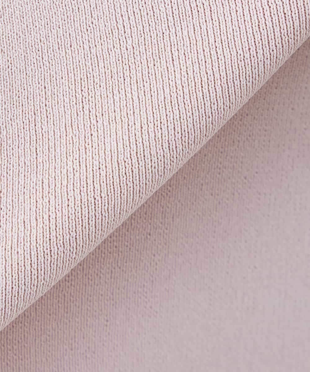 K3FGD20039 a.v.v Elmi(アー・ヴェ・ヴェ) 【低身長サイズ】ハーフスリーブクルーネックサマーニット【洗える/接触冷感/UVカット】 グリーン