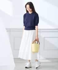 K3FGD30049 a.v.v Elmi(アー・ヴェ・ヴェ) 【低身長サイズ】襟付きサマーニット ピンク