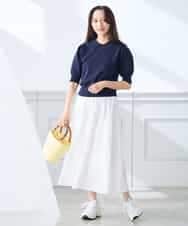 K3FGD30049 a.v.v Elmi(アー・ヴェ・ヴェ) 【低身長サイズ】襟付きサマーニット ピンク