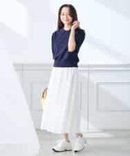 K3FGD30049 a.v.v Elmi(アー・ヴェ・ヴェ) 【低身長サイズ】襟付きサマーニット ピンク