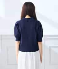 K3FGD30049 a.v.v Elmi(アー・ヴェ・ヴェ) 【低身長サイズ】襟付きサマーニット ピンク