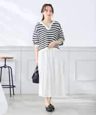 K3FGD31054 a.v.v Elmi(アー・ヴェ・ヴェ) 【低身長サイズ】メッシュフードニットプルオーバー レッド