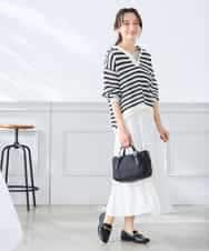 K3FGD31054 a.v.v Elmi(アー・ヴェ・ヴェ) 【低身長サイズ】メッシュフードニットプルオーバー レッド