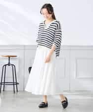 K3FGD31054 a.v.v Elmi(アー・ヴェ・ヴェ) 【低身長サイズ】メッシュフードニットプルオーバー レッド