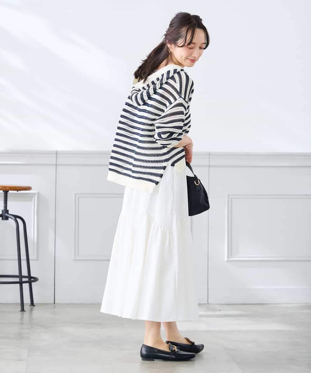 K3FGD31054 a.v.v Elmi(アー・ヴェ・ヴェ) 【低身長サイズ】メッシュフードニットプルオーバー レッド