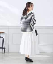 K3FGD31054 a.v.v Elmi(アー・ヴェ・ヴェ) 【低身長サイズ】メッシュフードニットプルオーバー レッド