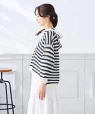 K3FGD31054 a.v.v Elmi(アー・ヴェ・ヴェ) 【低身長サイズ】メッシュフードニットプルオーバー レッド