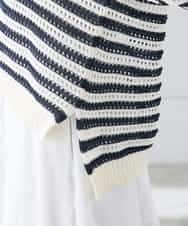 K3FGD31054 a.v.v Elmi(アー・ヴェ・ヴェ) 【低身長サイズ】メッシュフードニットプルオーバー レッド