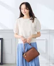 K3FGD34049 a.v.v Elmi(アー・ヴェ・ヴェ) 【低身長サイズ】ラメッシュボーダープルオーバー レッド