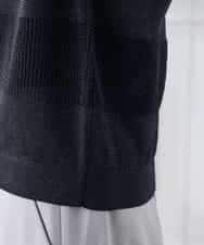 K3FGD34049 a.v.v Elmi(アー・ヴェ・ヴェ) 【低身長サイズ】ラメッシュボーダープルオーバー レッド