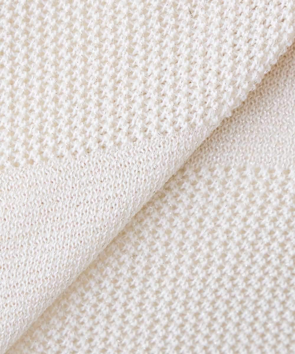 K3FGD34049 a.v.v Elmi(アー・ヴェ・ヴェ) 【低身長サイズ】ラメッシュボーダープルオーバー レッド