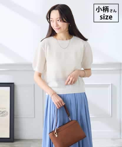 K3FGD34049 a.v.v Elmi 【低身長サイズ】ラメッシュボーダープルオーバー