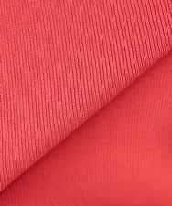 K3FGD59039 a.v.v Elmi(アー・ヴェ・ヴェ) 【低身長サイズ】ハーフスリーブVネックサマーニット【洗える/接触冷感/UVカット】 レッド