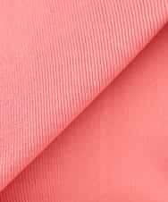 K3FGD79039 a.v.v Elmi(アー・ヴェ・ヴェ) 【低身長サイズ】袖ディテールハーフスリーブVネックサマーニット【洗える/接触冷感/UVカット】 オレンジ